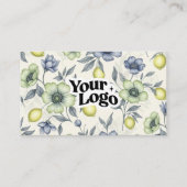 Elegante Visitenkarte – QR-Code & Logo (Vorderseite)