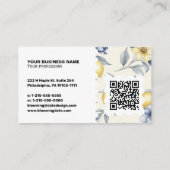 Elegante Visitenkarte – QR-Code & Logo (Rückseite)
