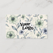 Elegante Visitenkarte – QR-Code & Logo (Vorderseite)