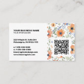 Elegante Visitenkarte – QR-Code & Logo (Rückseite)