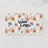 Elegante Visitenkarte – QR-Code & Logo (Vorderseite)