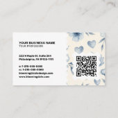 Elegante Visitenkarte – QR-Code & Logo (Rückseite)