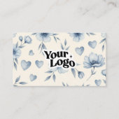 Elegante Visitenkarte – QR-Code & Logo (Vorderseite)