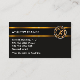 Elegante Visitenkarten für Athletic Trainer Visitenkarte