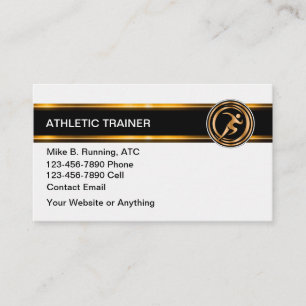 Elegante Visitenkarten für Athletic Trainer Visitenkarte