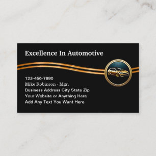 Elegante Visitenkarten für Automobil-Dienstleistun Visitenkarte