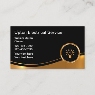 Elegante Visitenkarten für Elektro-Service Visitenkarte