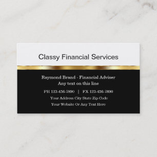 Elegante Visitenkarten für Finanzberater Visitenkarte