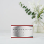 Elegante Visitenkarten für Real Anwesen Visitenkarte (Stehend Vorderseite)