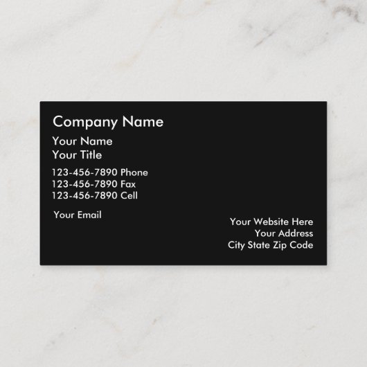 Elegante Visitenkarten für Real Anwesen Visitenkarte (Rückseite)