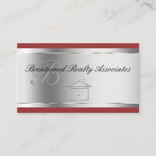 Elegante Visitenkarten für Real Anwesen Visitenkarte (Vorderseite)