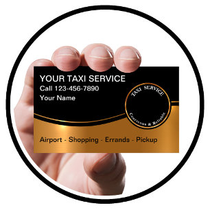 Elegante Visitenkarten für Taxifahrer Visitenkarte