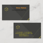 "Elegante Visitenkarten mit luxuriösem Golddesign Visitenkarte (Vorne/Hinten)