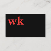 Elegante Visitenkarten schwarz Rosa | Kartenhaus Visitenkarte (Rückseite)