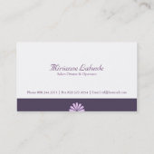Elegante Visitenkarten Visitenkarte (Rückseite)