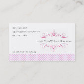 Elegante Visitenkarten Visitenkarte (Rückseite)