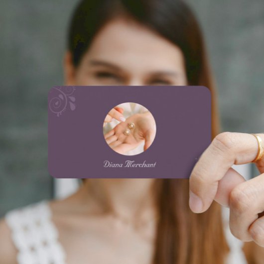 Elegante Visitenkartenvorlage für Juweliere | DP7 Visitenkarte