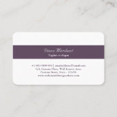 Elegante Visitenkartenvorlage für Juweliere | DP7 Visitenkarte (Rückseite)