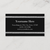 Elegante Visitenkartenvorlage Monogram Visitenkarte (Rückseite)