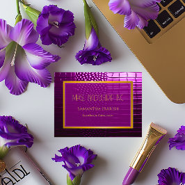 Elegante Vivid Lila Imitate Crocodile Visitenkarte