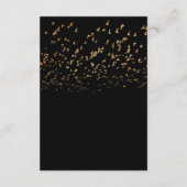 Elegante Vögel einer Feather Hochzeit Details Begleitkarte (Rückseite)