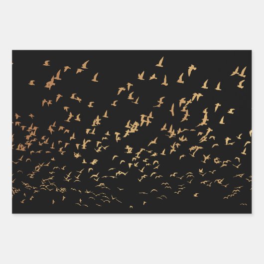 Elegante Vögel einer Feather Hochzeit Geschenkpapier Set (Vorderseite 2)