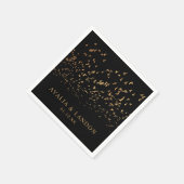 Elegante Vögel einer Feather Hochzeit Serviette (Ecke)