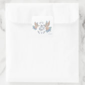 elegante Vögel Quadratischer Aufkleber (Tasche)