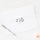 elegante Vögel Quadratischer Aufkleber (Umschlag)