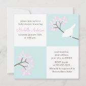 Elegante Vogelschutzdusche Einladung (Vorderseite)