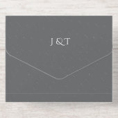 Elegante Vogelschutzpfeife Hochzeit LGBTQ Friendly All-in-One-Einladung (Rückseite)