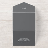 Elegante Vogelschutzpfeife Hochzeit LGBTQ Friendly All-in-One-Einladung (Außenseite)