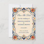 Elegante Volksbotanik Romantisch Mexikanisch Save The Date (Vorderseite)