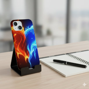 Elegante Vollton-Farbige Minimalistische Saubere H iPhone 15 Hülle