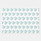 Elegante, von Hand gezeichnet Branches Weihnachten Geschenkpapier Set (Vorderseite)