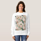 Elegante, von Natur Inspiriert Muster Wildblumen Sweatshirt (Vorne ganz)