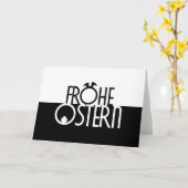 Elegante von Ostern für Deine Liebsten! Karte (Gelbe Blume)