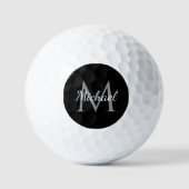 Elegante Vorlage für Anfangsbuchstaben Monogramm S Golfball (Vorderseite)