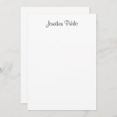 Elegante Vorlage für benutzerdefinierten handgesch (Vorne/Hinten)