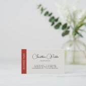 Elegante Vorlage für Berufliche Skriptnamen Modern Visitenkarte (Stehend Vorderseite)