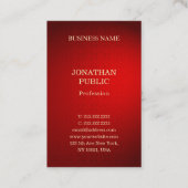 Elegante Vorlage für Beruflichen roten Damaskus-Go Visitenkarte (Rückseite)