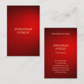 Elegante Vorlage für Beruflichen roten Damaskus-Go Visitenkarte (Vorne/Hinten)