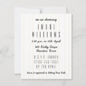 Elegante Vorlage für die Blumendusche (Rückseite)