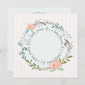 Elegante Vorlage für die Einladung von Babyduschen (Vorne/Hinten)