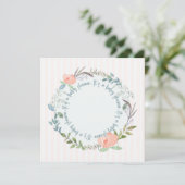 Elegante Vorlage für die Einladung von Babyduschen (Stehend Vorderseite)