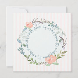 Elegante Vorlage für die Einladung von Babyduschen