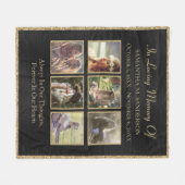 Elegante Vorlage für die Sammlung von Erinnerungen Fleecedecke (Vorderseite (Horizontal))