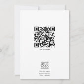 Elegante Vorlage für eine Launch-Party-Einladung (Rückseite)