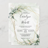 Elegante Vorlage für Hochzeitsfeiern (Vorne/Hinten)