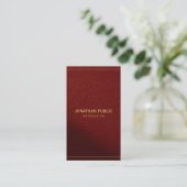 Elegante Vorlage Gold Text Mit QR Code Luxuriös Visitenkarte (Stehend Vorderseite)